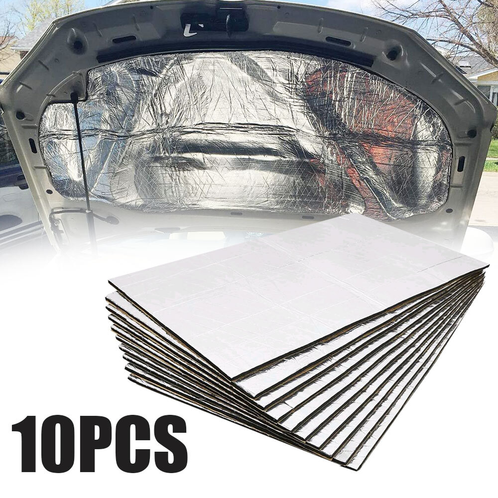 Car Sound Deadener Insulation Heat Proof Noise Proofing Foam Shield Mats Parts