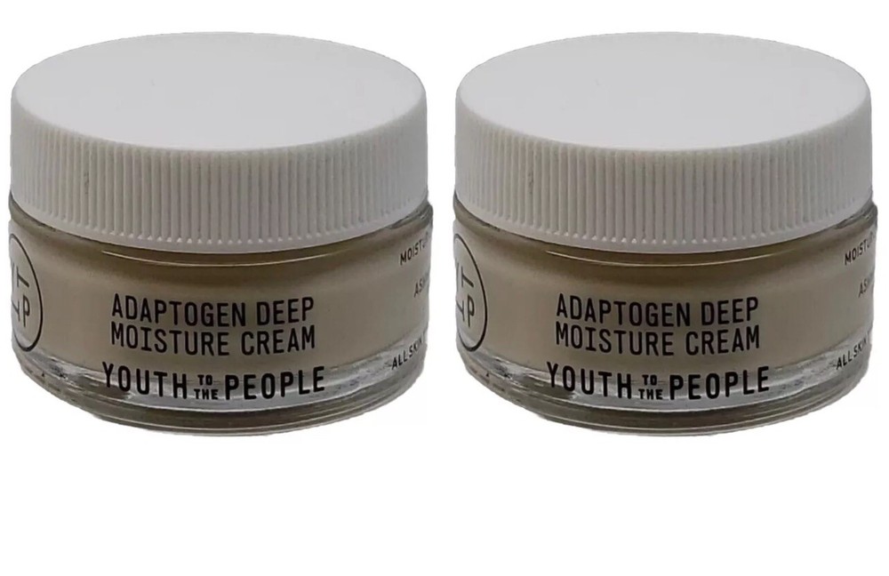 Youth To The People Adaptogen Moisture Cream Twin Pack .5 oz No Box