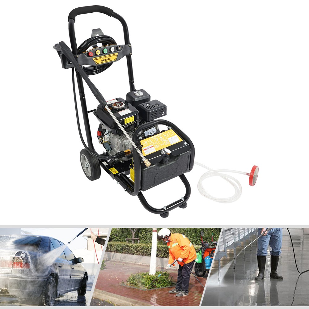 7HP Gas Pressure Washer with Hose Cleaner Tool 3400RPM