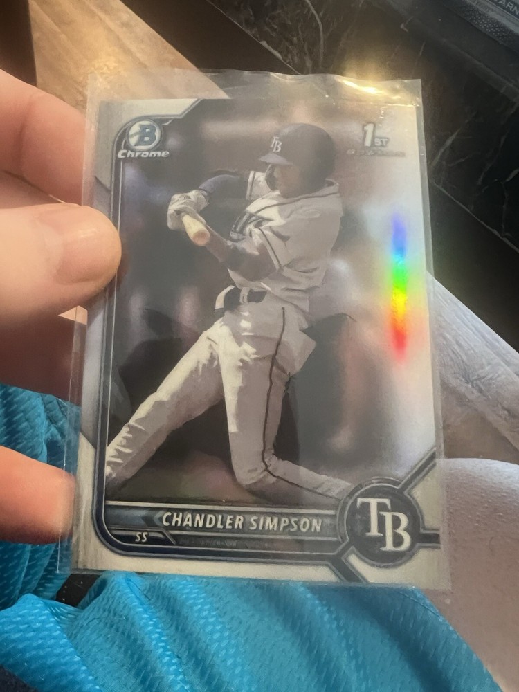 2022 Bowman Chrome Chandler Simpson RC⚡️REFRACTOR⚡️1st Rays BDC-26