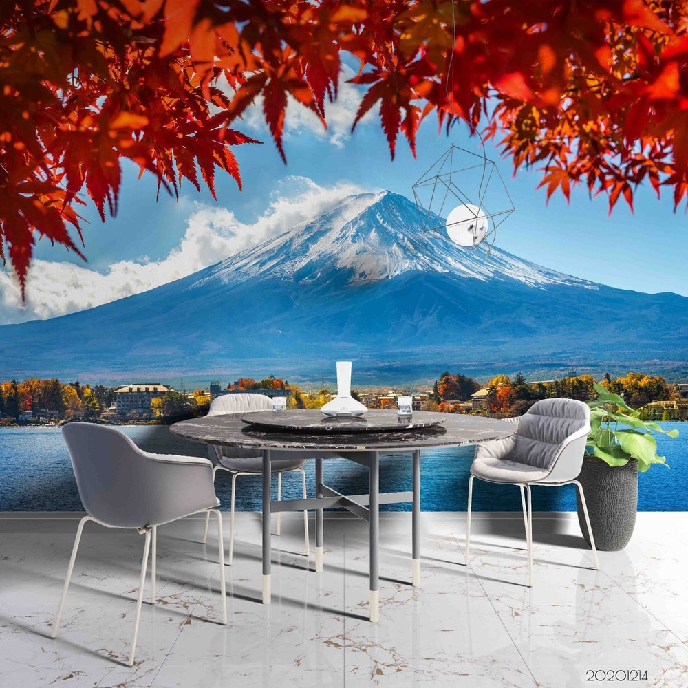 3D Japan Mount Fuji Landscape Wall Murals Wallpaper Murals Wall Sticker