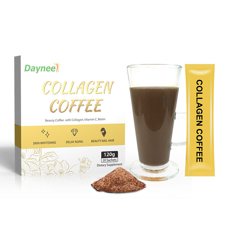 Effective Skin Whitening Coffee Powder Beauty Supplement Instant Collagen Drink