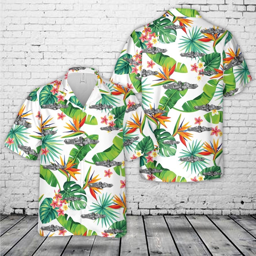 Us Navy Hawaiian Shirt, Button Down Full Size S-5XL