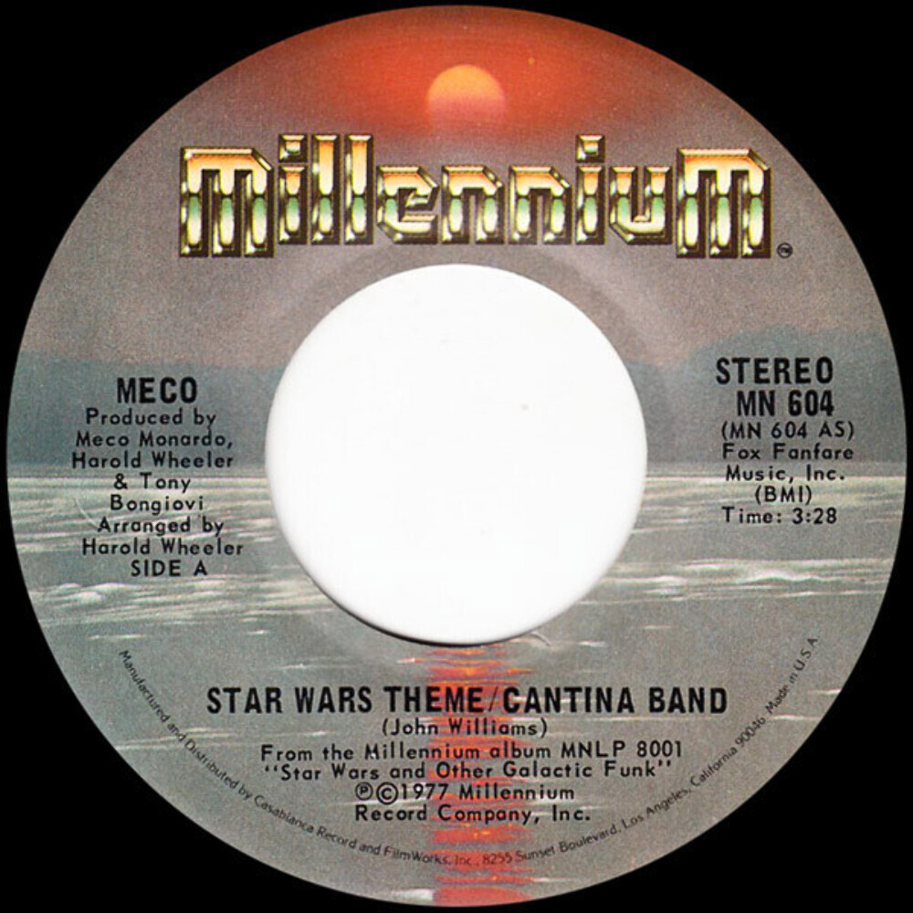 Meco Monardo - Star Wars Theme/Cantina Band - Millennium - MN 604 - 7