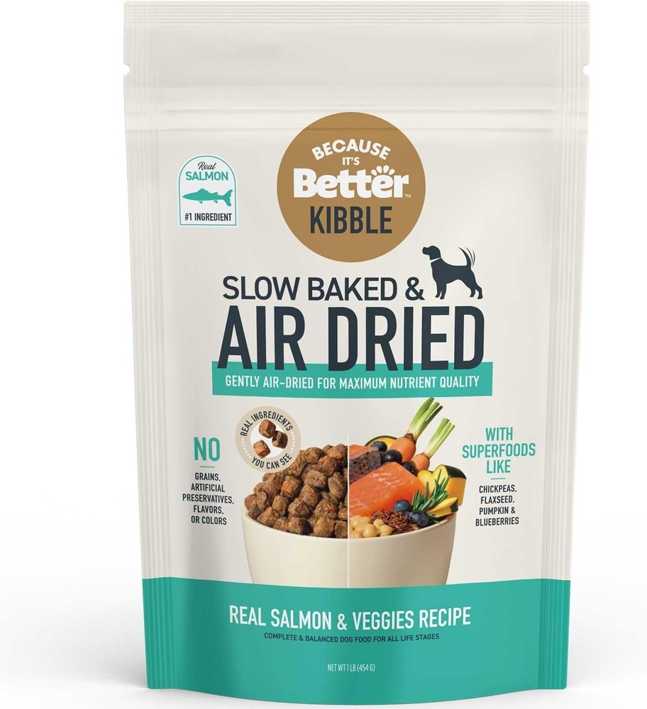 Because It's Better Slow Baked and Air Dried Dog Food, 1 Pound (Pack of 1)