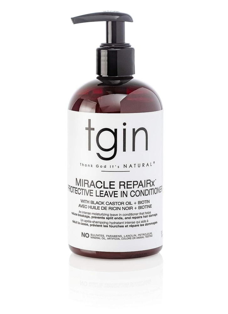 Tgin Miracle Repairx Leave-In Conditioner Pump 13oz for Damaged Hair
