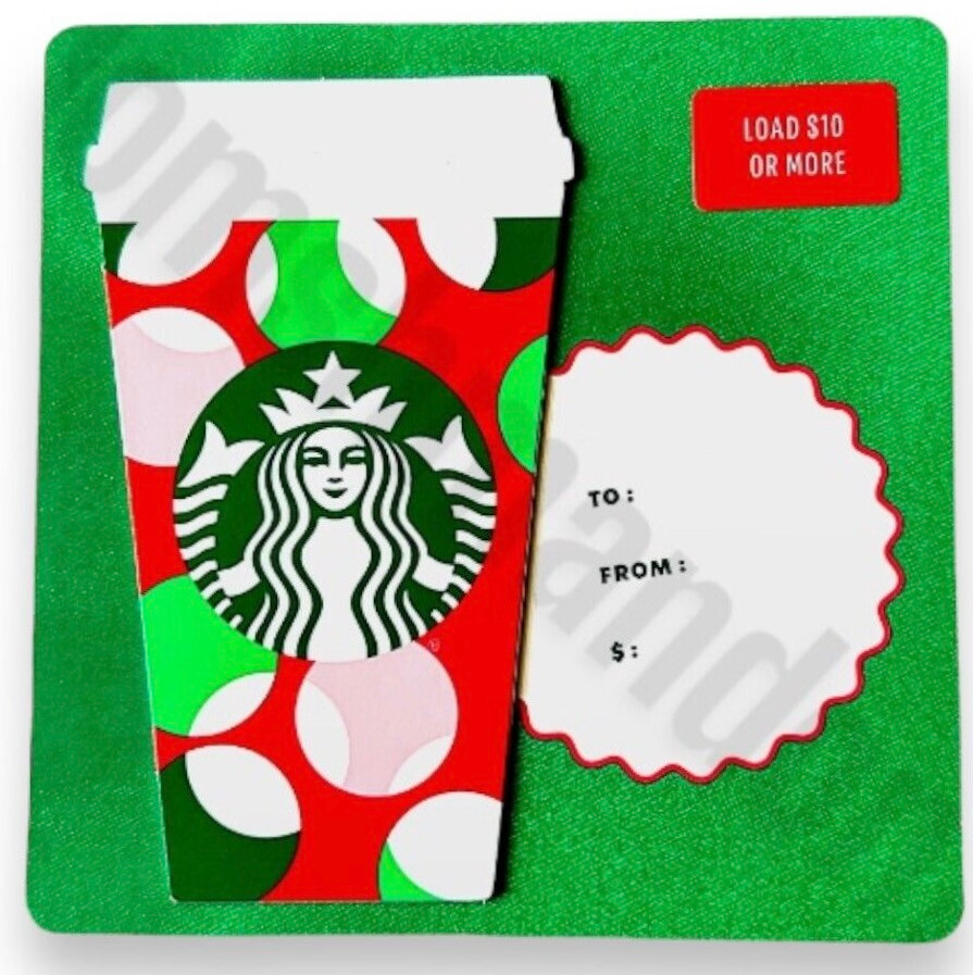 STARBUCKS GIFT CARD CHRISTMAS 2024 