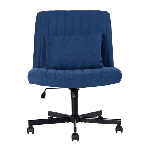 Cross-legged office chair with wheels for flexible seating