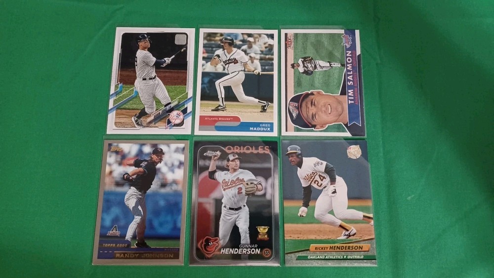 Baseball MLB Star HOFers Lot Of 33 Gunnar Henderson Aaron Judge Maddux Ichiro
