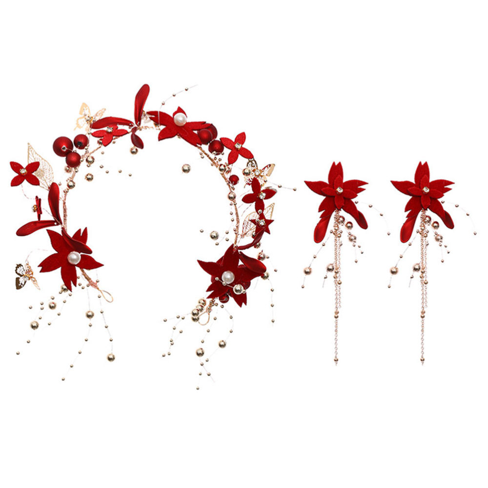 Elegant Bridal Headband Earrings and Wedding Lingerie Decor Ideas