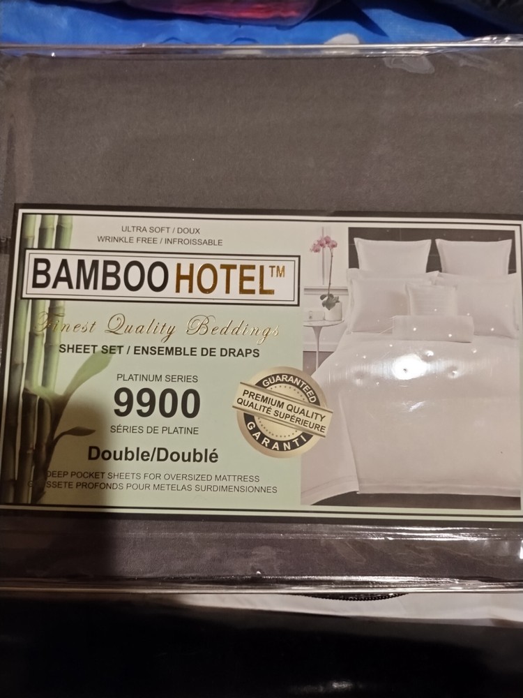 Gray Full/Double Deep Pocket Microfiber Sheet Set  -image