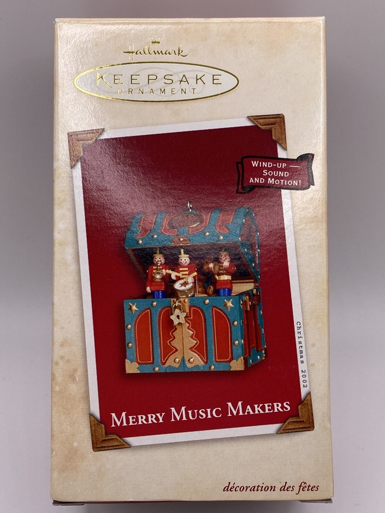 Hallmark Keepsake Ornament Merry Music Makers 2002 In Box Wind-up- READ