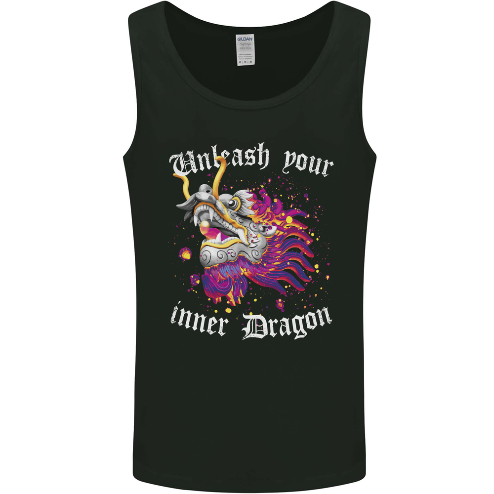 Unleash Your Inner Dragon Mens Vest Tank Top