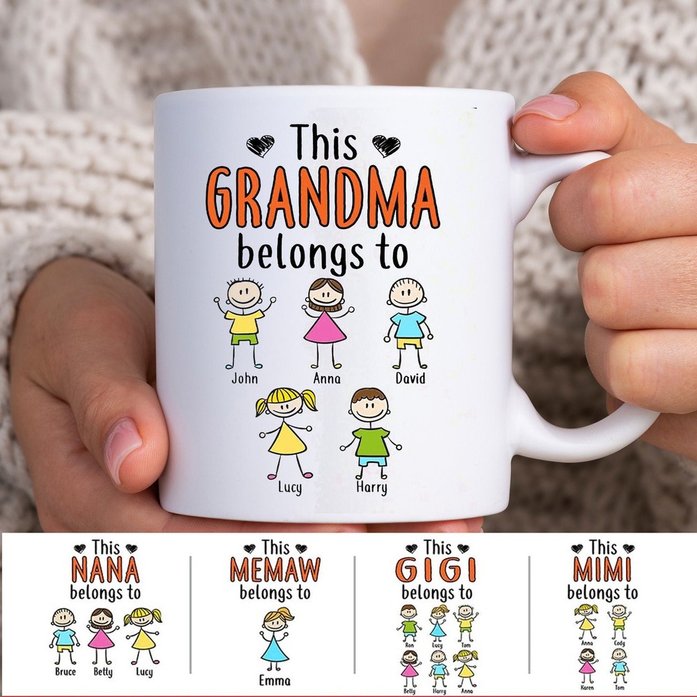 Personalized This Grandma Belongs To Mug This Mommy Belongs To Personalized