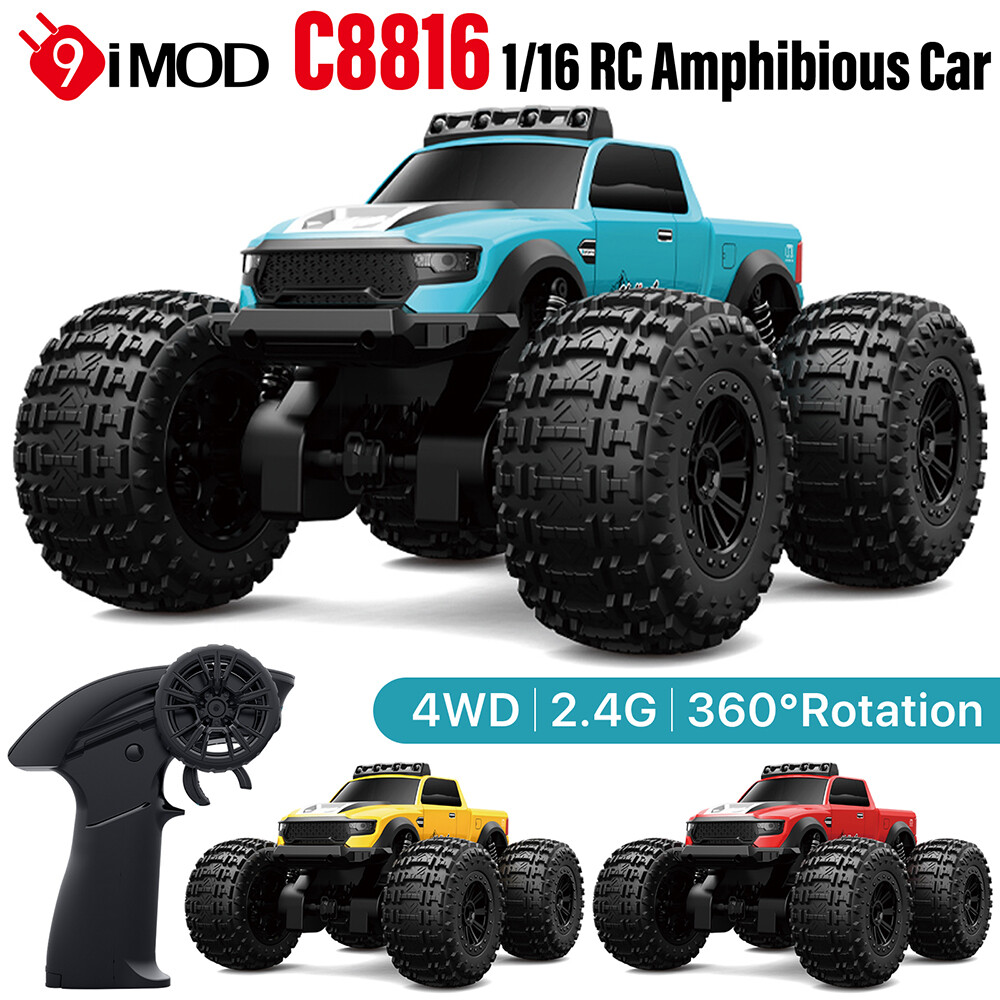 9IMOD C8816 1:16 RC Amphibious Car 2.4G 50M Off-road Truck Vehicle Toys for Boys