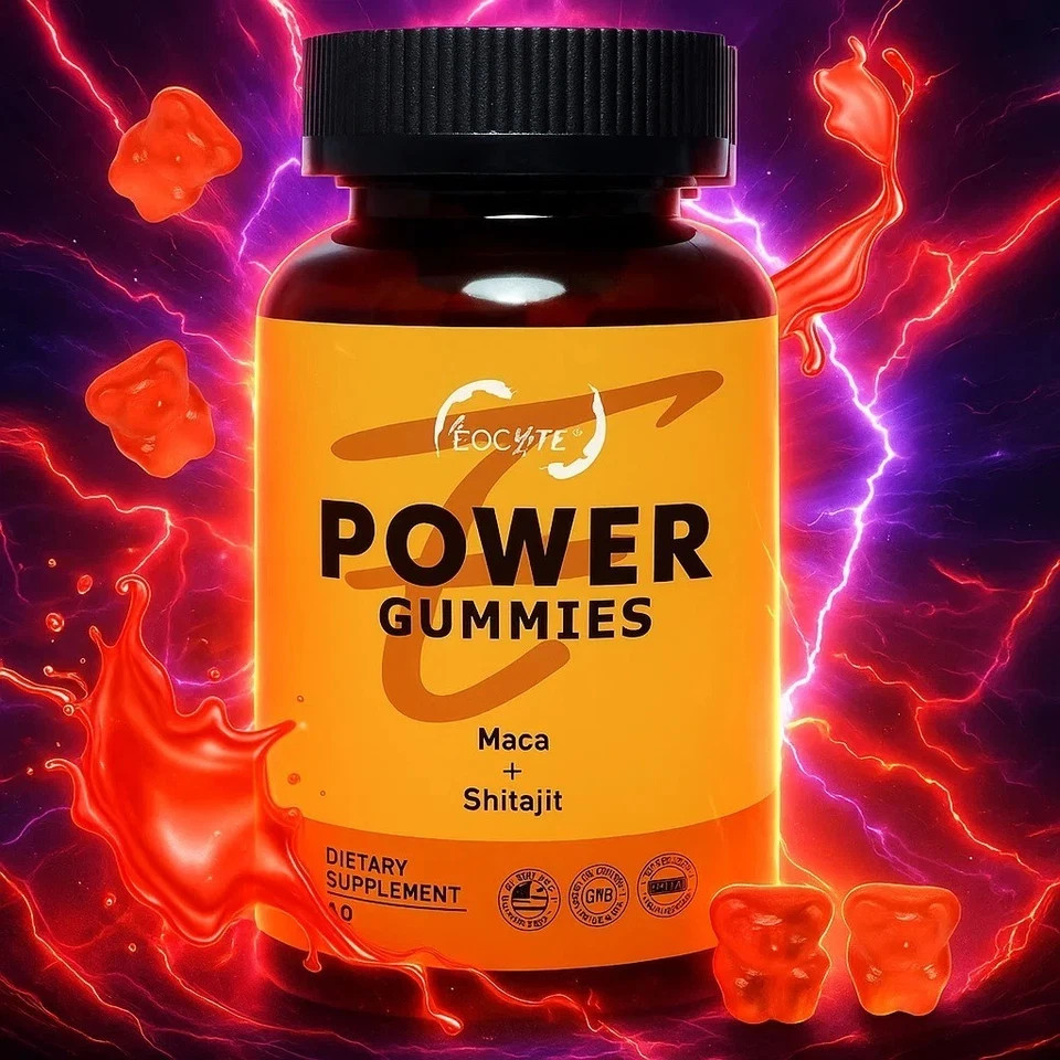 Power Gummies Maca + Shilajit Enhances Energy and Stamina Dietary Supplement