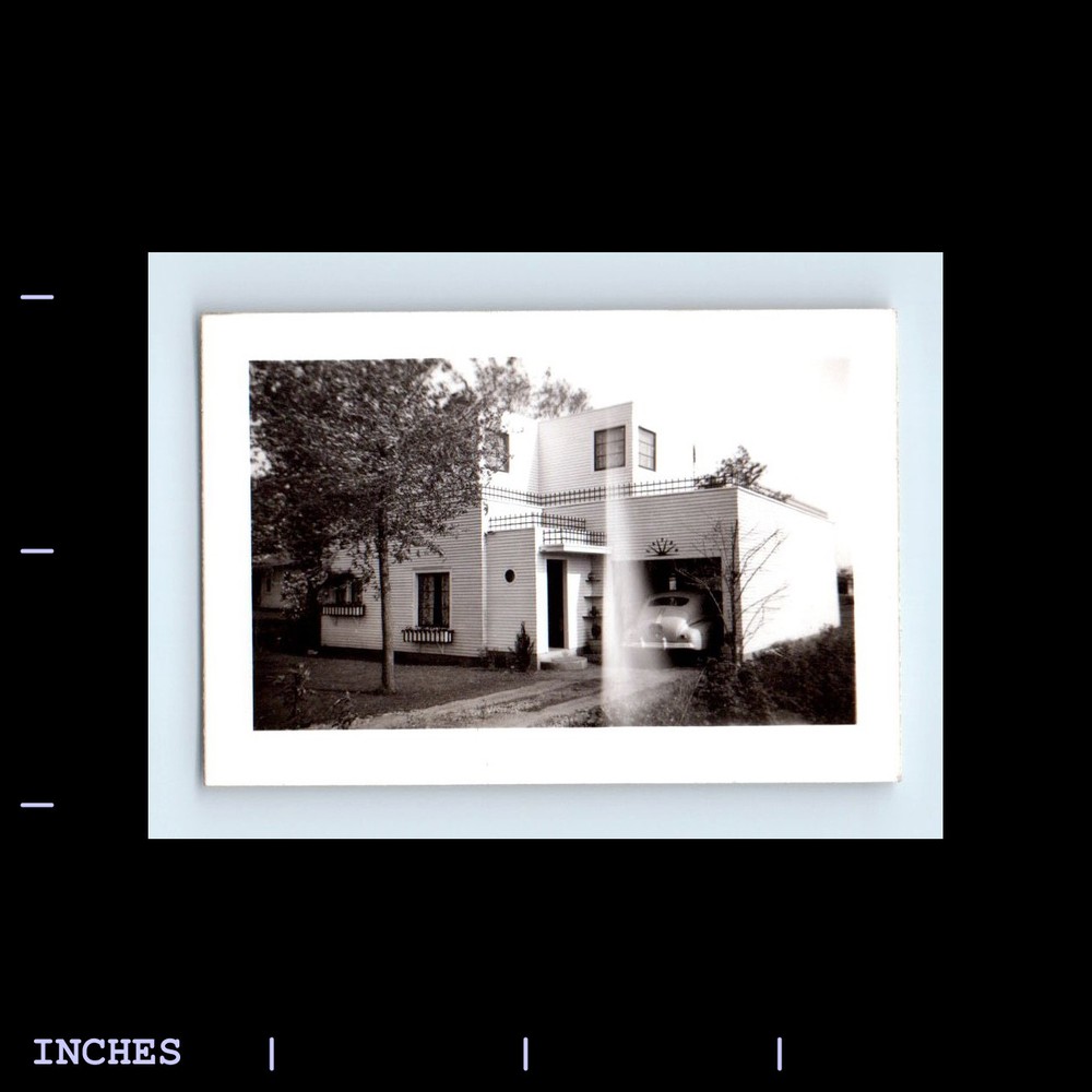 Vintage Photo ABSTRACT GHOST LIGHT HOUSE CLASSIC CAR