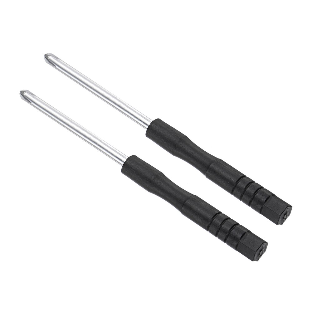 2pcs 3.0mm Phillips Screwdriver 80mm with Anti-Slip W Handle