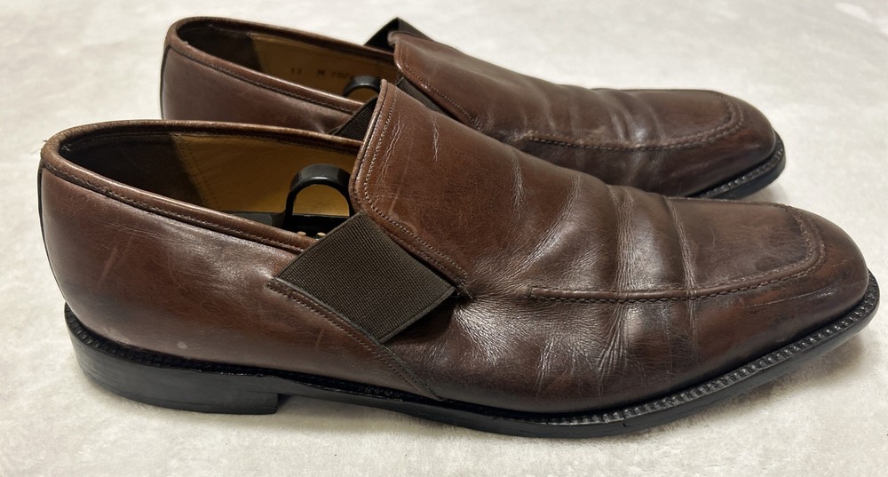 Mezlan Men’s Shoes Size 13 M Brown Slip On Leather Dress Shoes Loafers Spain