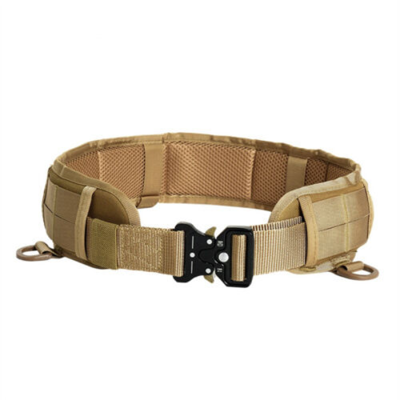 Tactical Molle Padded Waist Belt Quick Release Combat Battle Belt Strap Buckle