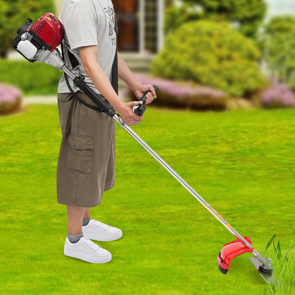 38.3CC 4-Stroke Gas Powered Weed Wacker Brush Cutter 1050W 4-Cycle