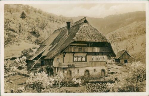 Postcard Gutach Breisgau Gasthof Adler Black Forest Black Forest House (b110)