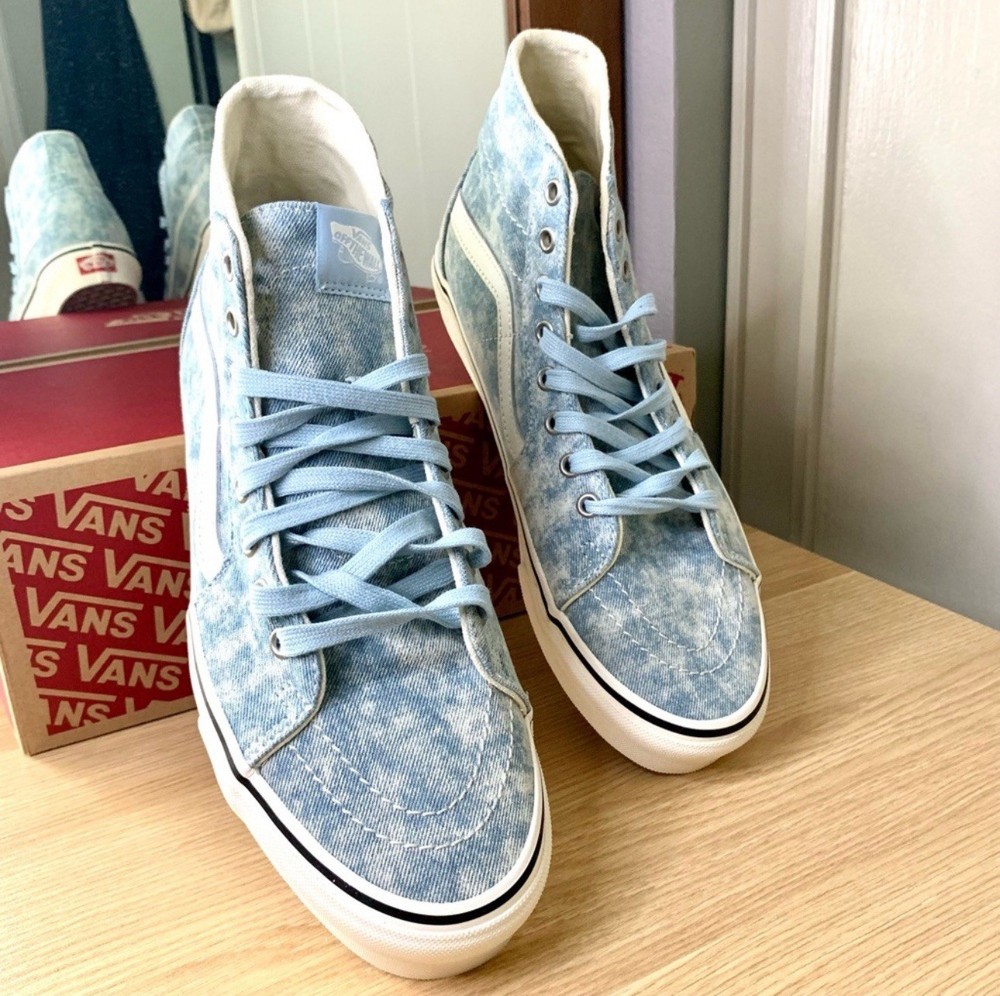 VANS | Sk8-Hi Taper Denim Winter Sky Skate Shoes