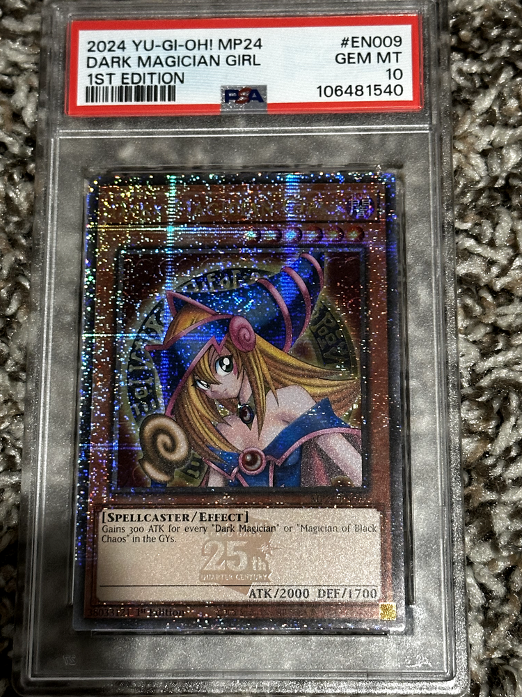 Yugioh Dark Magician Girl #EN009 25th Quarter Century PSA 10 Gem Mint