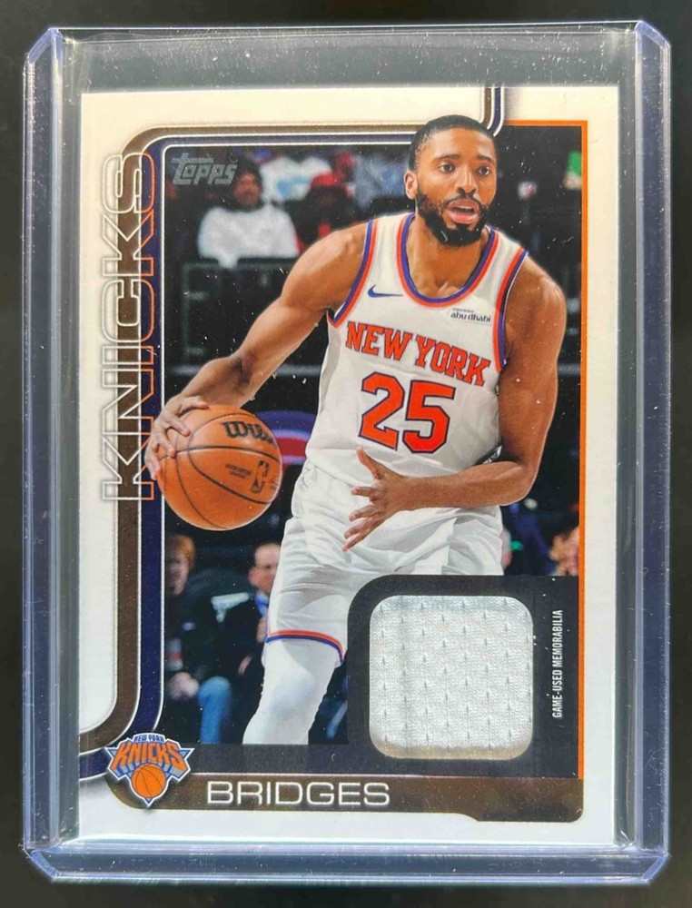 2025-26 Topps Mikal Bridges Real One Relic Jersey #FRO-MB Knicks