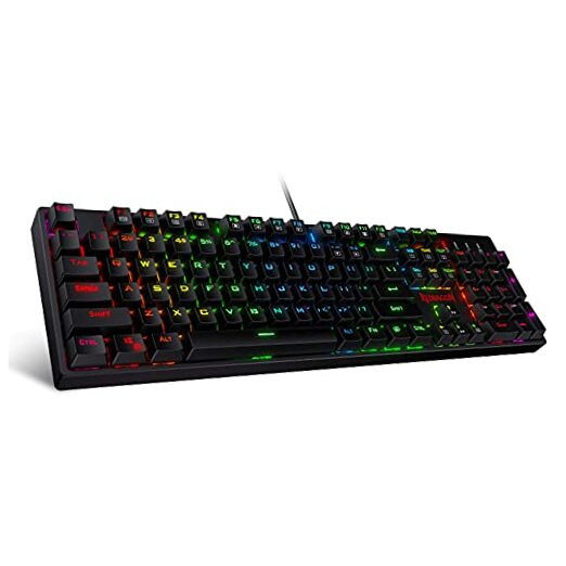 K582 RGB LED Backlit Mechanical Gaming Keyboard with 100% Standard Black Layout