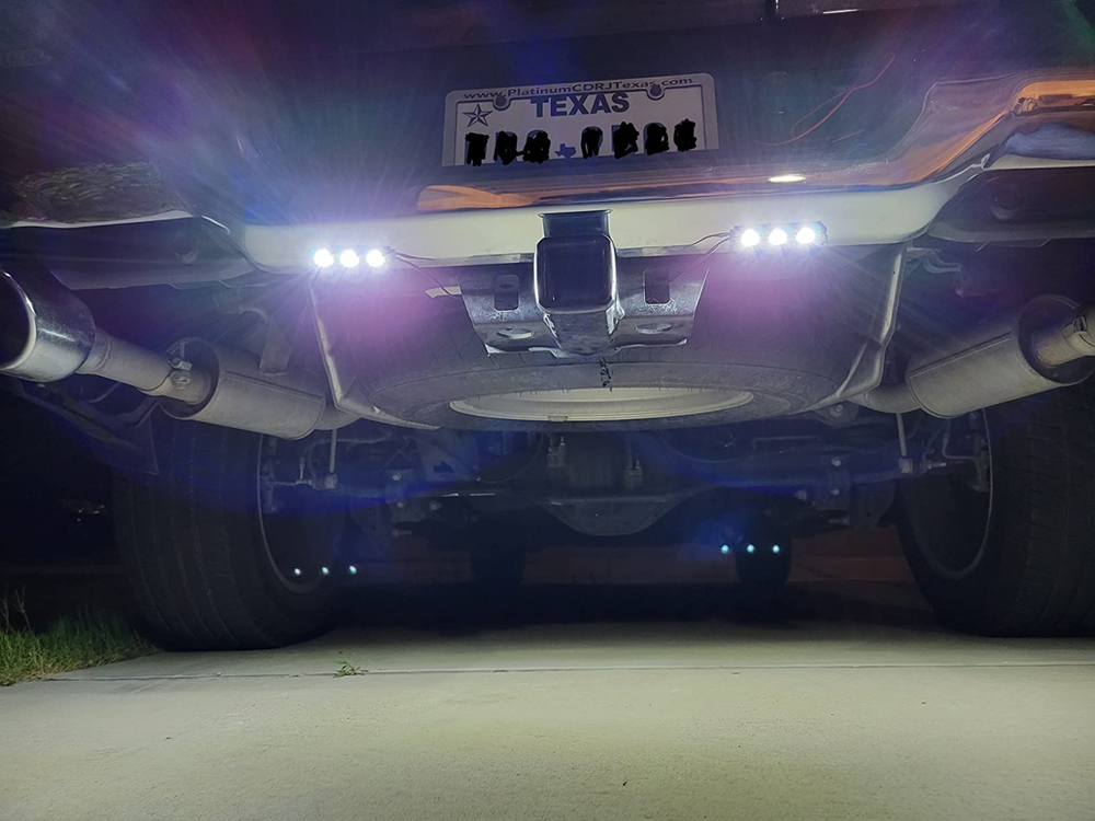 LED underglow truck Lights, under hood, pickup bed, bumper, grille, White 4 PACK