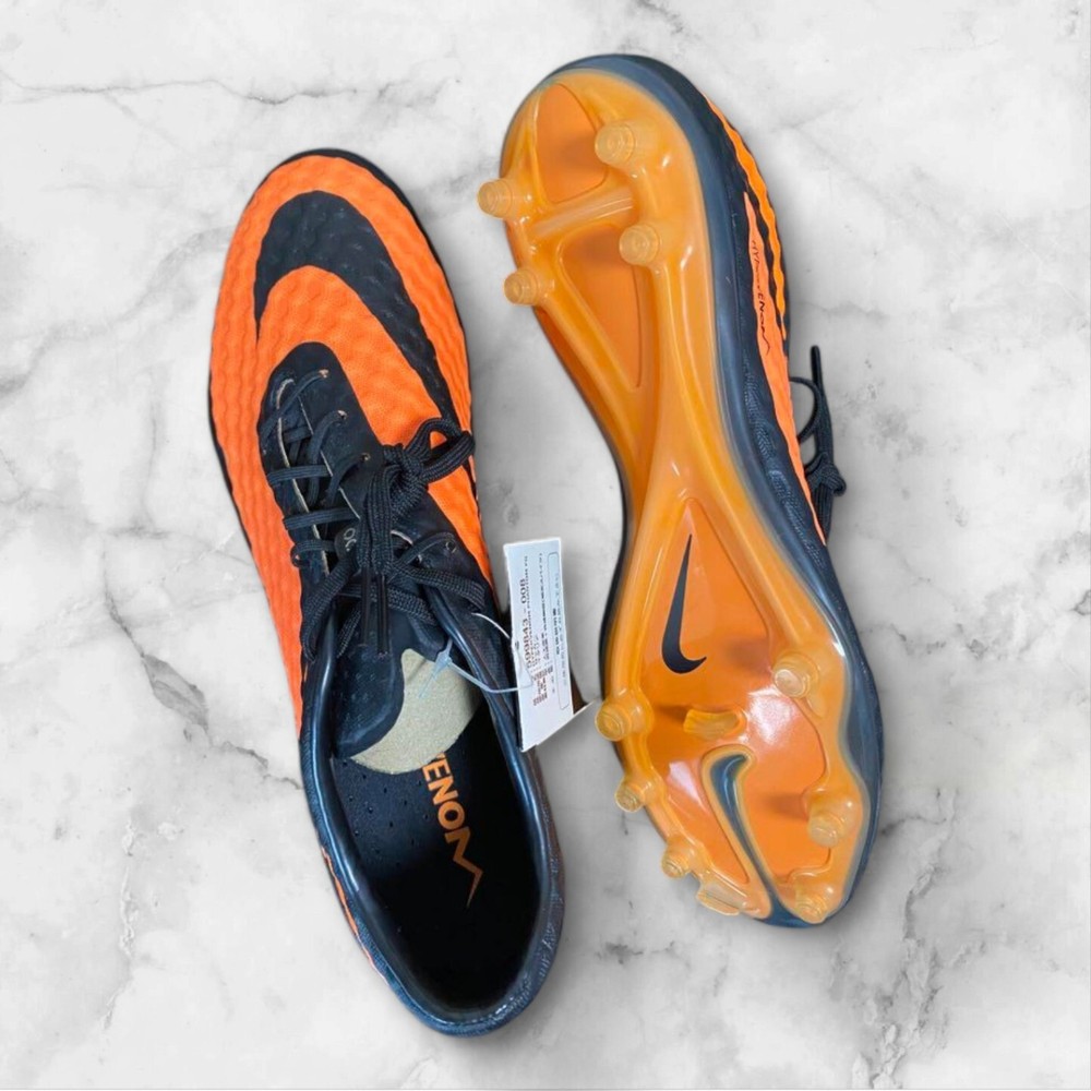 Nike Hypervenom Phantom FG Soccer Cleats US 10 Black Tag, Pre-Owned