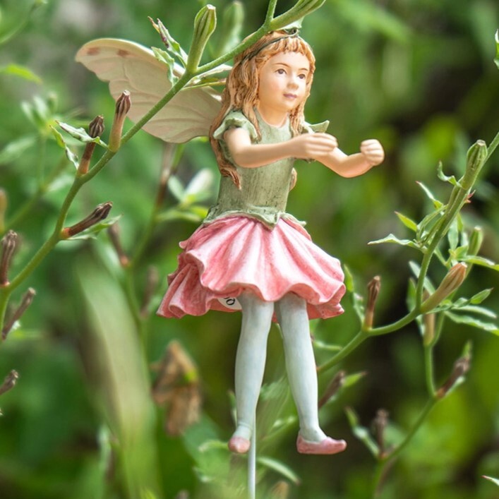 ✿ New CICELY MARY BARKER Flower Fairy Garden Stake SWEET PEA Figurine Decor