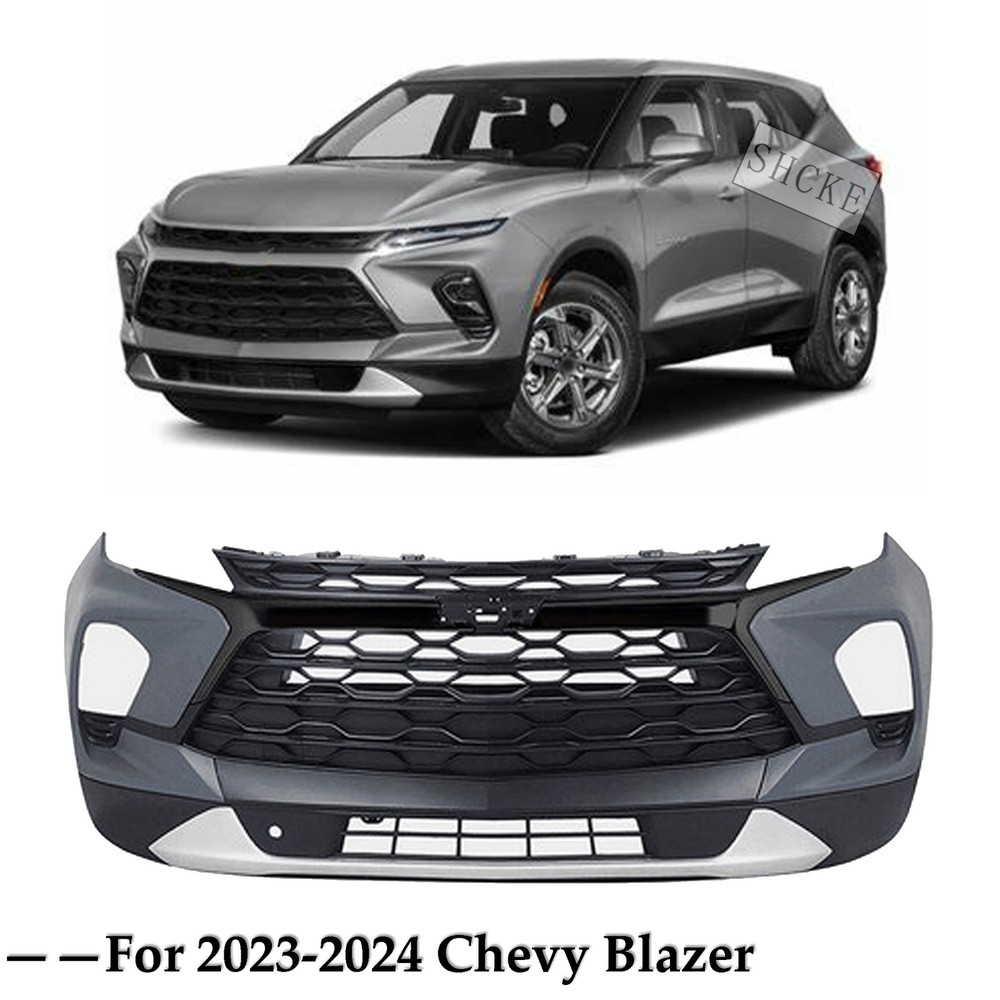 Fit 2023 2024 2025 Chevy Blazer Front Bumper Cover Grille Assembly Kit Complete