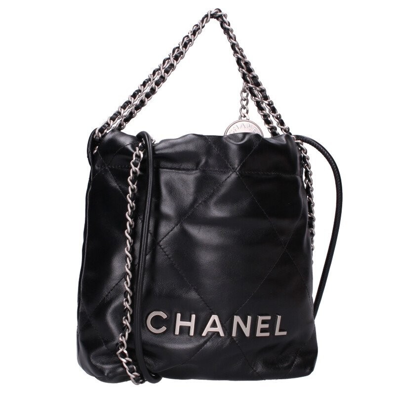 Chanel 22 Matelasse Chain Shoulder Bag in Black 143905