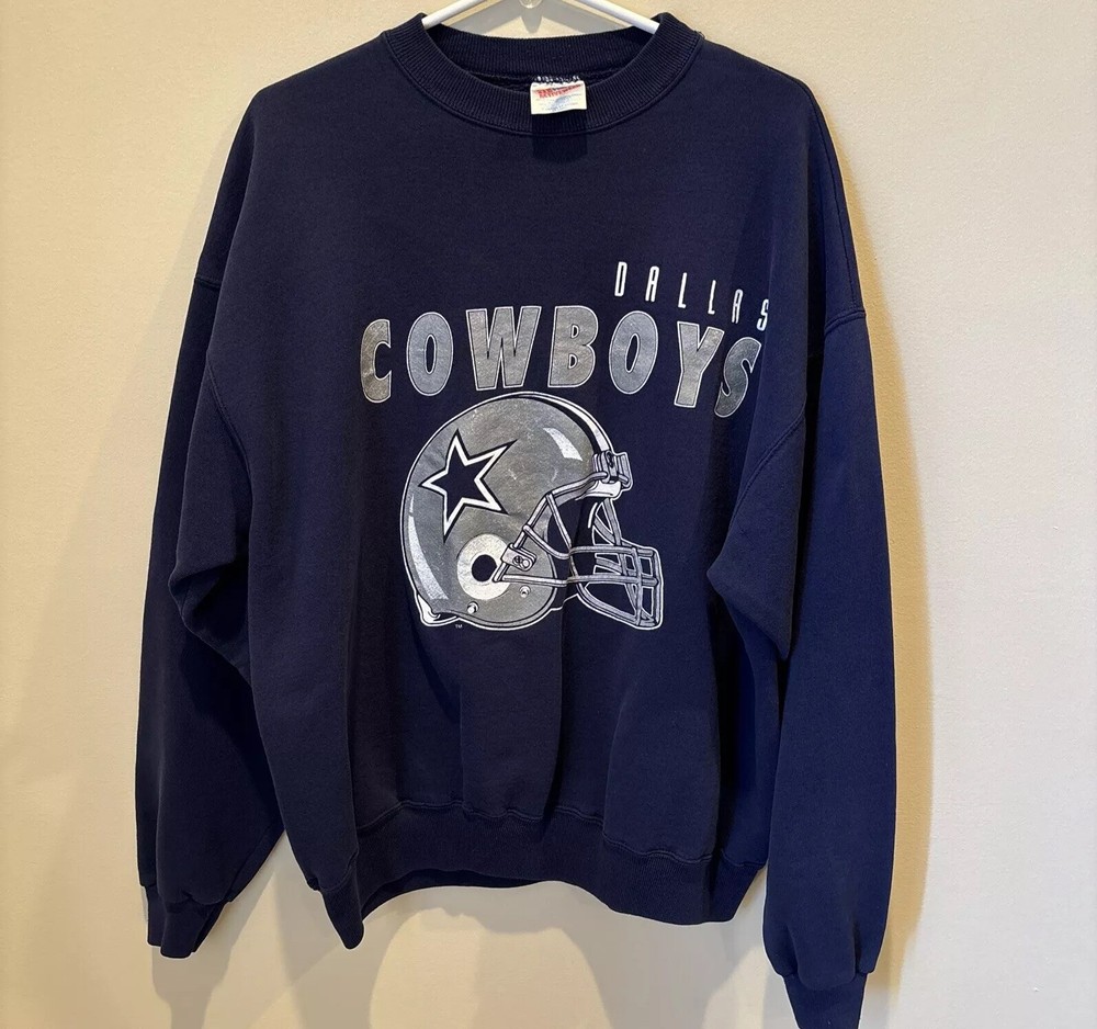 VTG USA Dallas Cowboys NFL Football Hanes Activewear Crewneck Sweatshirt Sz 2XL