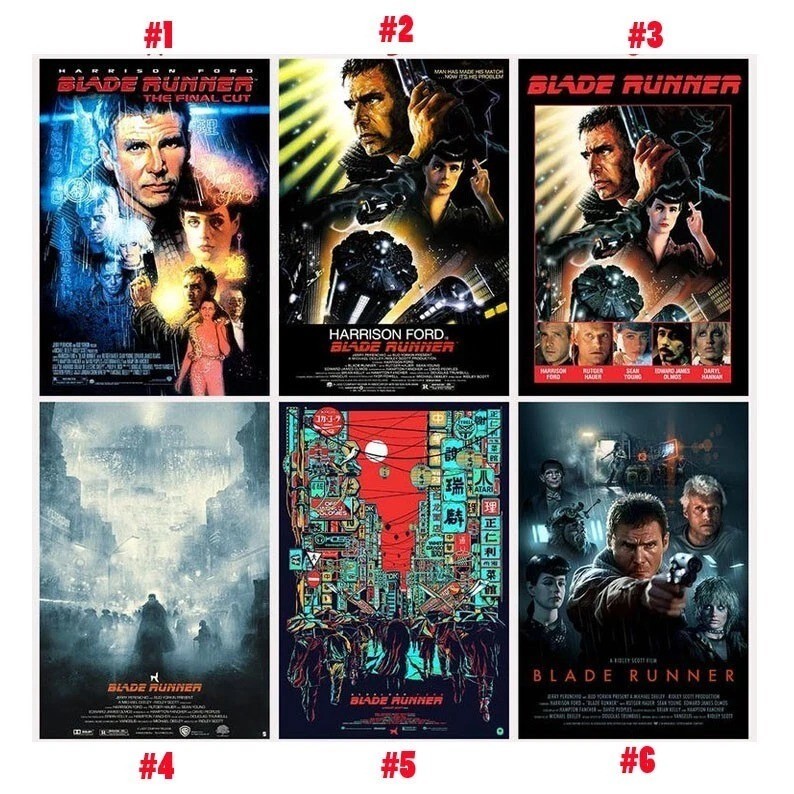 Blade Runner 1982 Classic Movie Poster, Custom Movie Poster
