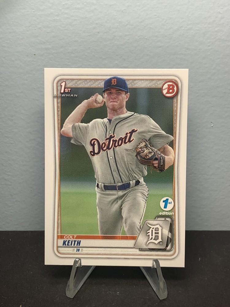 Colt Keith 2020 1st Bowman Draft 1st Edition #BD-54 Detroit Tigers Rookie RC