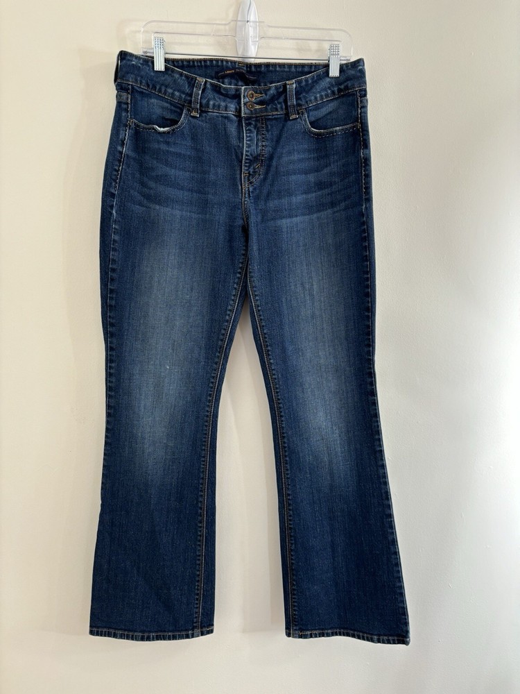 Levis Womens 526 Slender Boot Cut Midrise Dark Wash Jeans Size 12 Medium