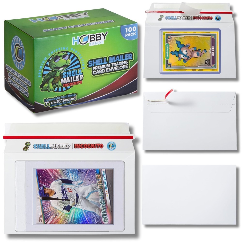 Shell Mailer Incognito by Hobby Armor - Premium Trading Card Envelopes - Mailers