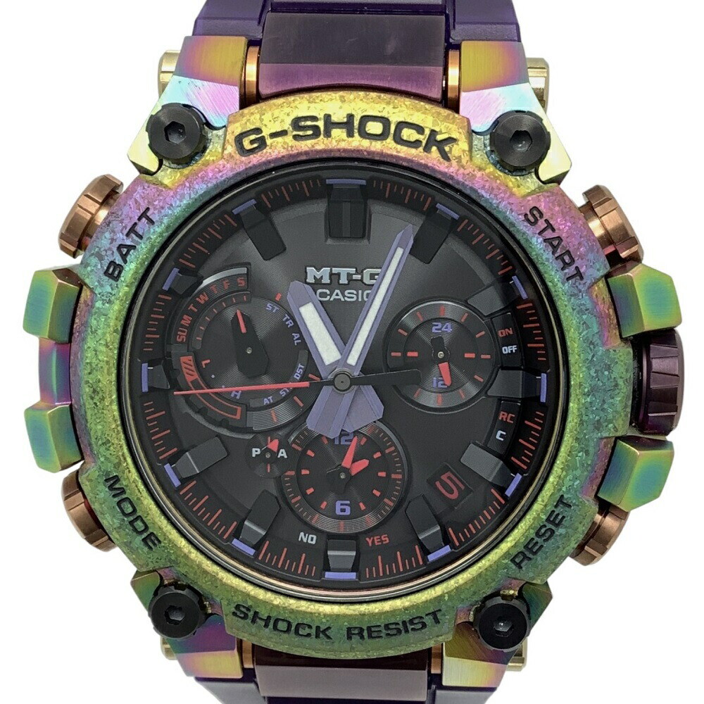 Used CASIO G SHOCK G SHOCK MTG B3000PRB 1AJR MT G Aurora Oval Tough Solar So