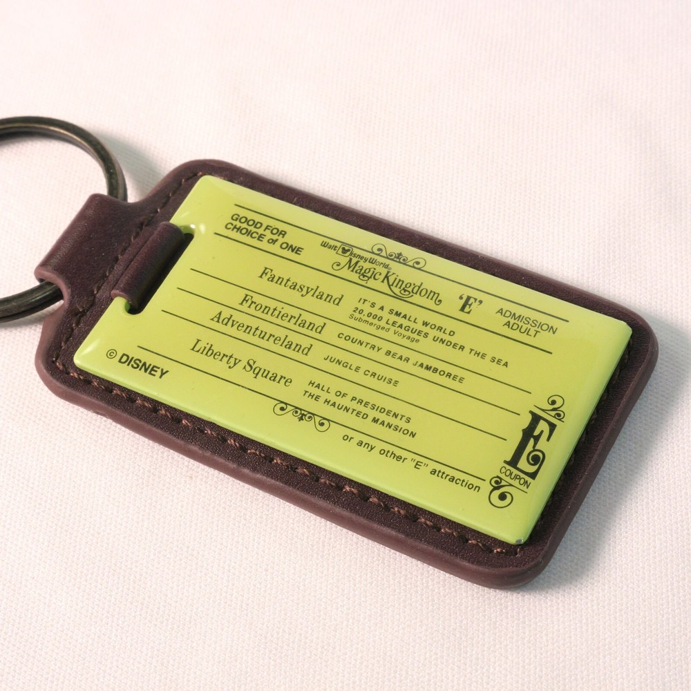 Authentic Disney Parks Magic Kingdom E-Ticket Replica Keychain-image