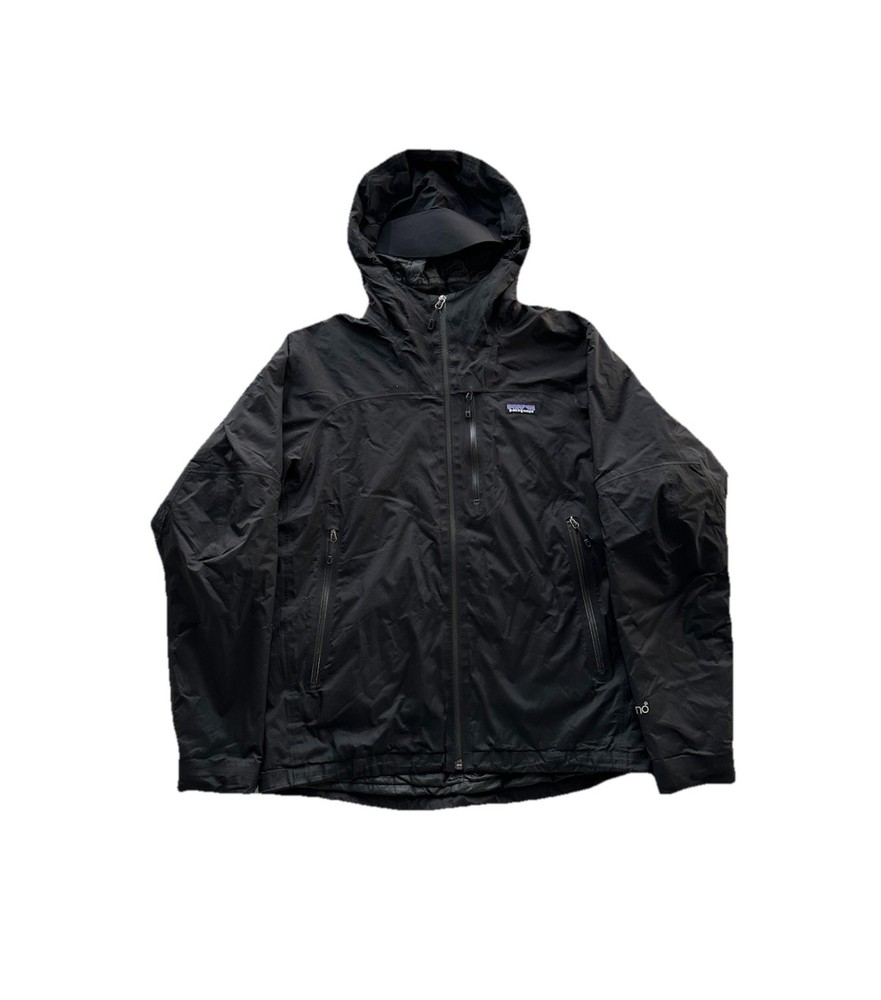 Patagonia H2NO Nano Storm Hooded Jacket Primaloft Insulated Full Zip Black Med