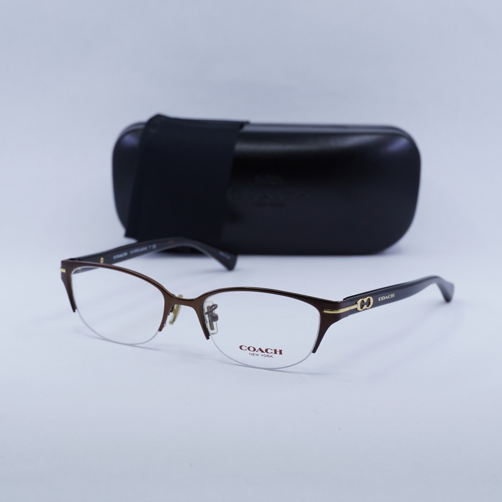 Coach HC5058 9199 Satin Dark Brown Havana 49mm Authentic Eyeglasses