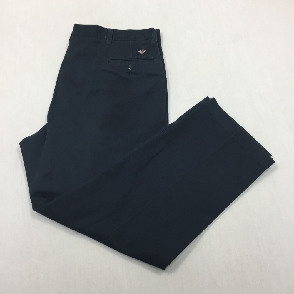 Dockers Chino Trousers Cotton Pants Straight Fit Mens Size 42W 30L Blue