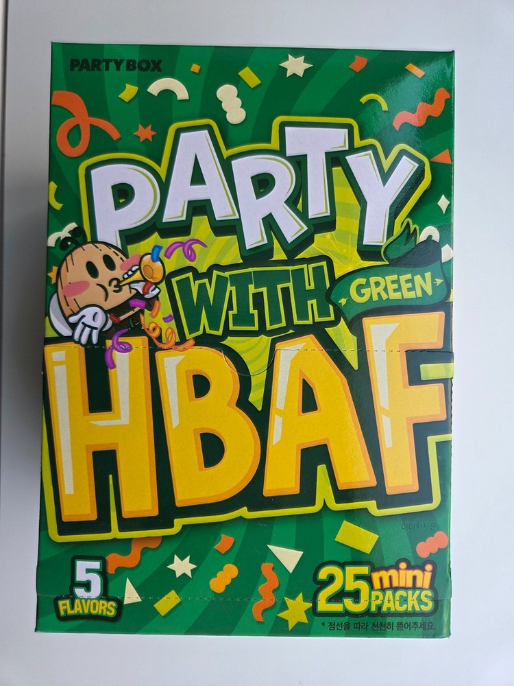 HBAF Korean Almond Party Box 25 Mini Packs - 5 Flavors Variety Mix [Direct from