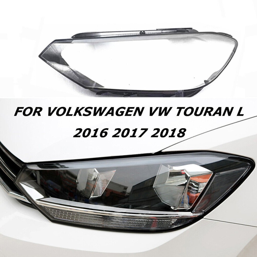 Transparent Shell Fit Volkswagen VW Touran L 16-18 Left Headlamp Headlight Lens