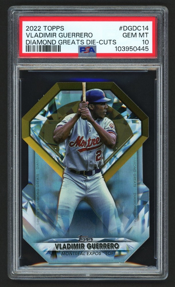 2022 Topps Vladimir Guerrero Diamond Greats Die-Cut HOF PSA 10 GEM MINT
