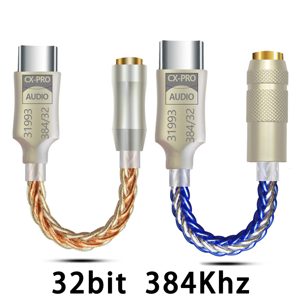 USB-C to 3.5mm Aux Audio Jack Adapter for Headphones Earphones