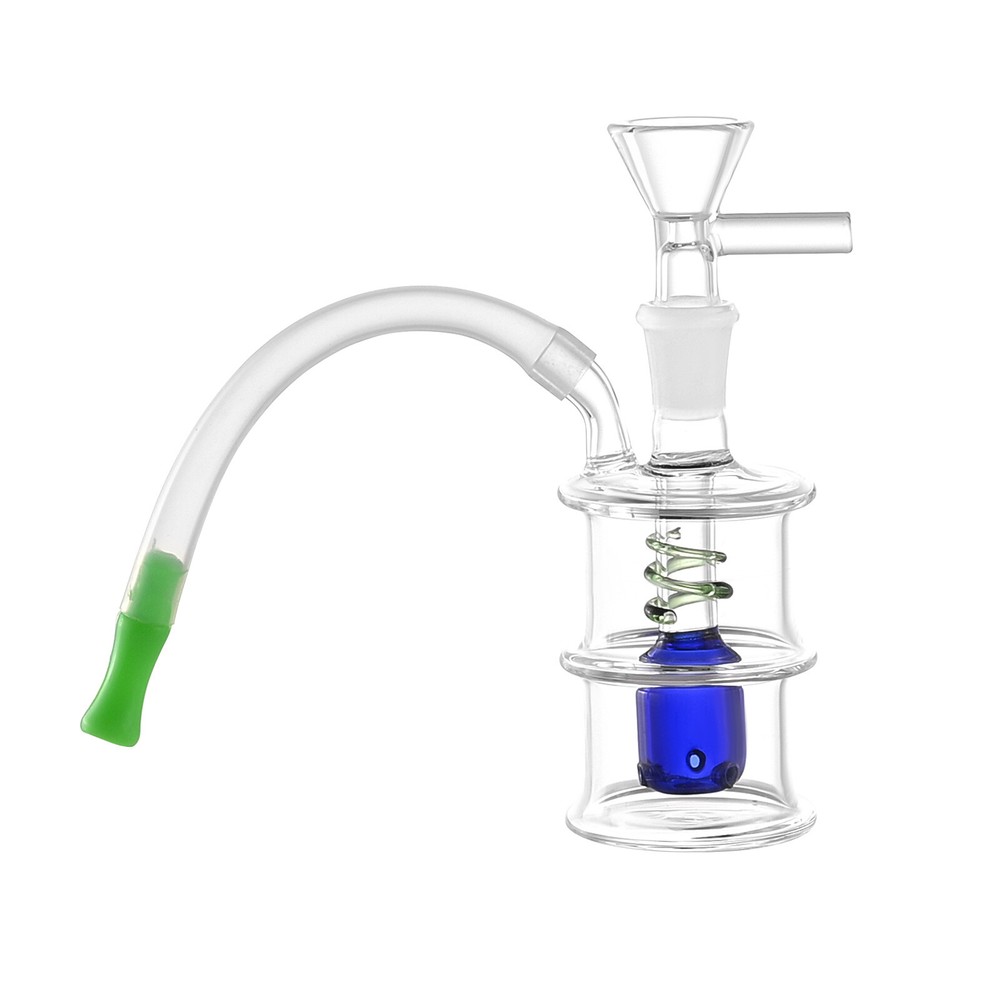 Mini Glass Bong Hookah Water Pipe with 10mm Bowl and Bubbler Filter